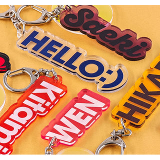 名入れ無料 カスタムアクリルキーホルダー